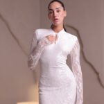 שמלת ערב מידי צנועה ריאן לבן 1 1 שמלת ערב מידי צנועה ריאן לבן 1 1