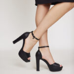 Naya 2 נעל עקב ערב שחור עור 3 Naya 2 נעל עקב ערב שחור עור 3