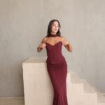 שמלת ערב מקסי לאוני בורדו 10