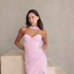 שמלת ערב מקסי קורן ורוד 4