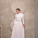 חליפת ערב מקסי יסכה לבן 3