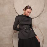 חליפת ערב מקסי יסכה שחור 1