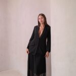 חליפת ערב צנועה סולין שחור 1