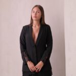 חליפת ערב צנועה סולין שחור 2