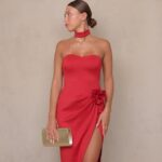 שמלת ערב מידי אולה אדום 2