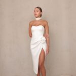 שמלת ערב מידי אולה לבן 2