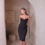 שמלת ערב מידי ניקוס שחור 2