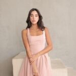 שמלת ערב מיני גל ורוד 4