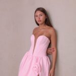 שמלת ערב מיני דדי ורוד 1
