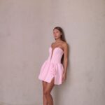 שמלת ערב מיני דדי ורוד 2