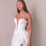 שמלת ערב מיני דדי לבן 2