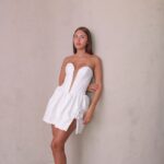 שמלת ערב מיני דדי לבן 4 שמלת ערב מיני דדי לבן 4