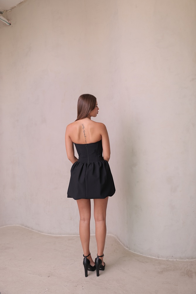 שמלת ערב מיני דדי שחור 1