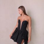 שמלת ערב מיני דדי שחור 5