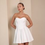 שמלת ערב מיני ונוס לבן 2