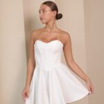 שמלת ערב מיני ונוס לבן 4