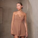 שמלת ערב מיני סאן חום 2