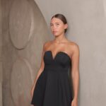 שמלת ערב מיני סאן שחור 1