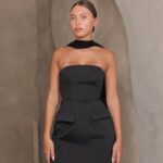 שמלת ערב מיני קרלו שחור 3 שמלת ערב מיני קרלו שחור 3