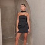 שמלת ערב מיני קרלו שחור 4 שמלת ערב מיני קרלו שחור 4