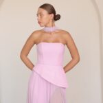 שמלת ערב מקסי אקווה ורוד 4