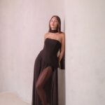 שמלת ערב מקסי אקווה חום 2 שמלת ערב מקסי אקווה חום 2