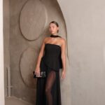 שמלת ערב מקסי אקווה שחור 2