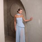 שמלת ערב מקסי אקווה תכלת 2 שמלת ערב מקסי אקווה תכלת 2