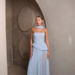 שמלת ערב מקסי אקווה תכלת 3 שמלת ערב מקסי אקווה תכלת 3