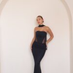 שמלת ערב מקסי ליס כחול נייבי3