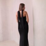 שמלת ערב מקסי ליס שחור 1 שמלת ערב מקסי ליס שחור 1