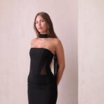 שמלת ערב מקסי ליס שחור 2 שמלת ערב מקסי ליס שחור 2