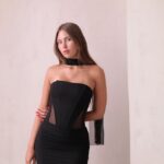 שמלת ערב מקסי ליס שחור 4