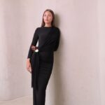 שמלת ערב מקסי צנועה מילה שחור 4