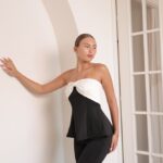 חליפת ערב לונה פפיון לבן שחור 4