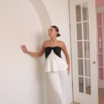 חליפת ערב לונה פפיון שחור לבן 4