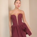 שמלת ערב מיני דדי בורדו 3 שמלת ערב מיני דדי בורדו 3