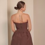 שמלת ערב מיני דדי חום 5 שמלת ערב מיני דדי חום 5