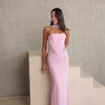 שמלת ערב מקסי ליס ורוד 5