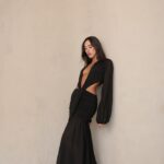 שמלת ערב מקסי סלין שחור 4