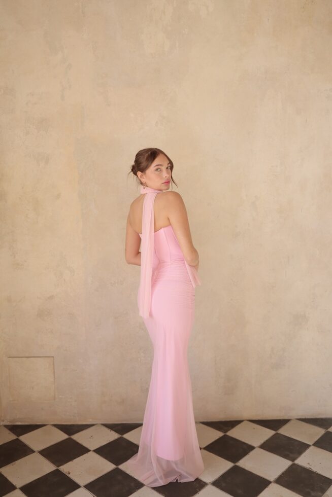 1שמלת ערב מקס טיי ורוד