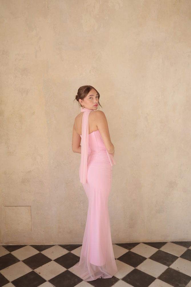 1שמלת ערב מקס טיי ורוד