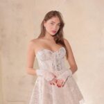 שמלת ערב מיני גרייס לבן גוף 2