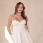 שמלת ערב מיני גרייס לבן לבן 3