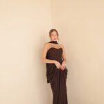 שמלת ערב מקסי אינפינטי חום