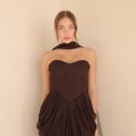 שמלת ערב מקסי אינפינטי חום 2