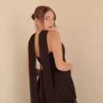 שמלת ערב מקסי אינפינטי חום 3