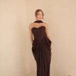 שמלת ערב מקסי אינפינטי חום 4