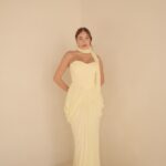 שמלת ערב מקסי אינפינטי צהוב