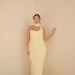 שמלת ערב מקסי אינפינטי צהוב 4